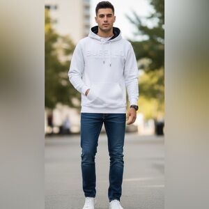 Buffalo David Bitton Cream Hoodie